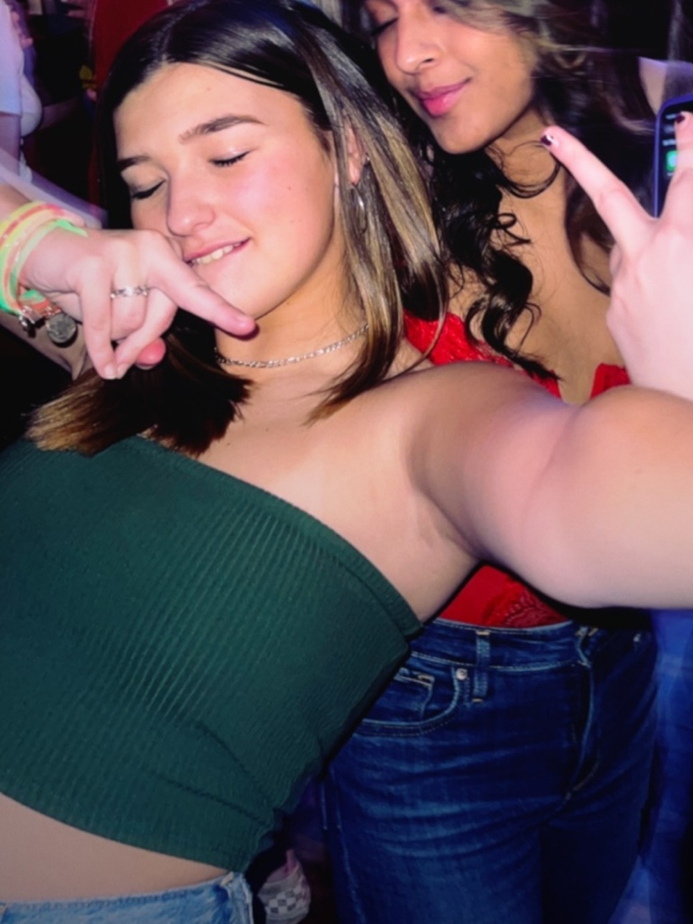 Green tube top